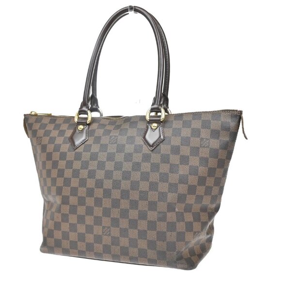 LOUIS VUITTON Saleya MM Shoulder Bag Damier Ebene Leather Brown N51182 72KB177 - Picture 5 of 16